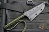 Strider Knives Small Fighter Fixed Blade with Green Cord "SMF8"