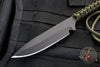 Strider Knives Small Fixed Blade Black Spearpoint with Green Cord