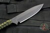 Strider Knives Small Fixed Blade Black Spearpoint with Green Cord