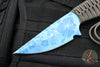 Strider Knives WP Drop Point Fixed Blade with Custom Blue Hibiscus Graphic