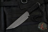 Strider Knives Fixed Blade- Tanto Edge- Black D2 Steel Blade with Black Cord