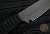 Strider Knives Fixed Blade- Tanto Edge- Black D2 Steel Blade with Black Cord