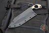 Strider Knives XL SLCC Single Edge Fixed Blade  - Titanium Strike Plate