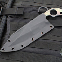 Strider Knives XL SLCC Single Edge Fixed Blade  - Titanium Strike Plate
