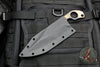 Strider Knives XL SLCC Tanto Edge Fixed Blade  - Titanium Strike Plate