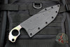 Strider Knives XL SLCC Tanto Edge Fixed Blade  - Titanium Strike Plate