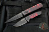 Protech Les George SBR Short Bladed Rockeye Out The Side (OTS)-EXCLUSIVE!- Venom Red Handle with Black Blade LG403-Venom Red SBR