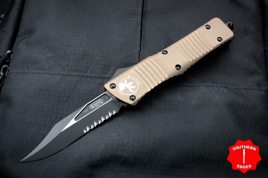 Microtech Combat Troodon Bowie Style Blade Out the Front Knife