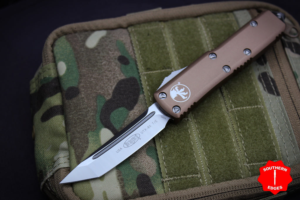 Microtech UTX-85 Tanto Edge Out the Front Knife | CERAKOTED | Southern ...