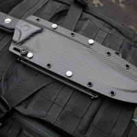 Microtech Arbiter Fixed Blade- Black Handle- Apocalyptic Full Serrated Blade 104-12 AP