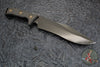 Microtech Arbiter Fixed Blade Knife- Carbon Fiber Scales- DLC Black Part Serrated Edge 104-2 DLCCFS