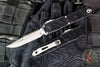 Microtech Ultratech OTF Knife- GEN IV- Topographic Series- Interceptor Edge- Black Finished Handle- Apocalyptic Finished Plain Edge Blade 11174TP-10 APS