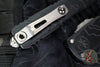 Microtech Ultratech OTF Knife- GEN IV- Topographic Series- Interceptor Edge- Black Finished Handle- Stonewash Finished Plain Edge Blade 11174TP-10 S