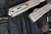 Microtech Ultratech ZBP Zero Blade Play OTF Knife- EX Series- Interceptor Edge- Natural Clear Finished Handle- Apocalyptic Finished Blade 1117EX-10 APNCS