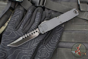 Microtech Ultratech OTF Knife- GEN III ZBP- Shadow Edition- Hellhound Edge- Black Deep Logo Handle- Black DLC Finished Blade 1119-1 DLCTSH