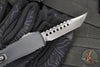 Microtech Ultratech OTF Knife- GEN III ZBP- Shadow Edition- Hellhound Edge- Black Deep Logo Handle- Black DLC Finished Blade 1119-1 DLCTSH