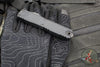Microtech Ultratech OTF Knife- GEN III ZBP- Shadow Edition- Hellhound Edge- Black Deep Logo Handle- Black DLC Finished Blade 1119-1 DLCTSH