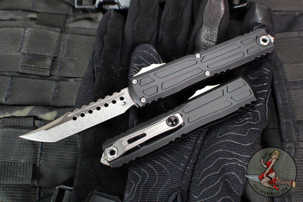 Microtech Zero Microtech Ultratech ZBP Zero Blade Play OTF Knife- EX Series- Hellhoun ...
