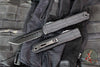 Microtech Ultratech ZBP Zero Blade Play OTF Knife- EX Series- Hellhound Edge- Shadow- Black Handle- Black DLC Blade 1119EX-1 DLCTSH