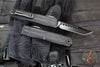 Microtech Ultratech ZBP Zero Blade Play OTF Knife- EX Series- Hellhound Edge- Shadow- Black Handle- Black DLC Blade 1119EX-1 DLCTSH