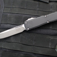 Microtech Ultratech ZBP Zero Blade Play OTF Knife- Single Edge- Black Handle- Apocalyptic Blade 1121-10 AP