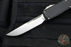 Microtech Ultratech ZBP Zero Blade Play OTF Knife- Single Edge- Black Handle- Stonewash Blade 1121-10