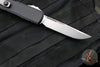 Microtech Ultratech ZBP Zero Blade Play OTF Knife- Single Edge- Black Handle- Stonewash Blade 1121-10