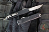 Microtech Ultratech ZBP Zero Blade Play OTF Knife- Single Edge- Black Handle- Apocalyptic Blade 1121-10 AP
