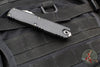 Microtech Ultratech ZBP Zero Blade Play OTF Knife- Single Edge- Black Handle- Stonewash Part Serrated Blade 1121-11