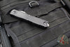 Microtech Ultratech ZBP Zero Blade Play OTF Knife- Clip Point- Black Handle- Vegas Forge Reptilian Pattern Damascus Blade 1121-16 MS4