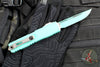 Microtech Ultratech ZBP Zero Blade Play OTF Knife- Single Edge- Cerakote Baja Finished Handle- Baja Finished Blade 1121-1BJ-C18Z15
