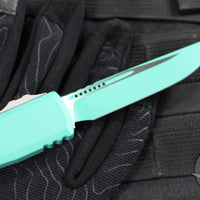 Microtech Ultratech ZBP Zero Blade Play OTF Knife- Single Edge- Cerakote Baja Finished Handle- Baja Finished Blade 1121-1BJ-C18Z15
