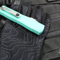 Microtech Ultratech ZBP Zero Blade Play OTF Knife- Single Edge- Cerakote Baja Finished Handle- Baja Finished Blade 1121-1BJ-C18Z15