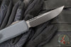 Microtech Ultratech ZBP Zero Blade Play OTF Knife- Single Edge- Shadow Edition- Black Handle- Black DLC Plain Edge Blade- DLC Hardware 1121-1 DLCTSH