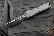 Microtech Ultratech ZBP Zero Blade Play OTF Knife- Single Edge- Tactical- Black Handle- Black Blade 1121-1 T