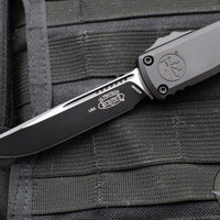 Microtech Ultratech ZBP Zero Blade Play OTF Knife- Single Edge- Tactical- Black Handle- Black Blade 1121-1 T