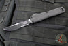 Microtech Ultratech ZBP Zero Blade Play OTF Knife- Single Edge- Tactical- Black Handle- Black Part Serrated Blade 1121-2 T