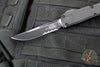 Microtech Ultratech ZBP Zero Blade Play OTF Knife- Single Edge- Tactical- Black Handle- Black Part Serrated Blade 1121-2 T