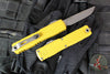 Microtech Ultratech OTF Knife- GEN IV- Single Edge- Yellow Handle- Apocalyptic Finished Blade 11214-10 APYW