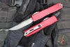 Microtech Ultratech OTF Knife- GEN IV- Single Edge- Merlot Handle Handle- Stonewash Finished Blade 11214-10 MR