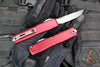 Microtech Ultratech OTF Knife- GEN IV- Single Edge- Merlot Handle Handle- Stonewash Finished Blade 11214-10 MR