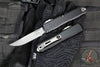 Microtech Ultratech OTF Knife- GEN IV- Single Edge- Black Handle- Stonewash Finished Blade 11214-10