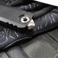 Microtech Ultratech OTF Knife- GEN IV- Single Edge- Black Handle- Stonewash Finished Blade 11214-10