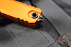 Microtech Ultratech OTF Knife- GEN IV- Single Edge- Orange Handle- Black Finished Plain Edge Blade 11214-1 OR