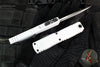 Microtech Ultratech OTF Knife- GEN IV- Single Edge- Stormtrooper Edition- White Handle- White Finished Plain Edge Blade 11214-1 STD