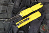 Microtech Ultratech OTF Knife- GEN IV- Single Edge- Yellow Handle- Black Finished Plain Edge Blade 11214-1 YW