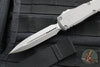 Microtech Ultratech ZBP Zero Blade Play OTF Knife- Double Edge- Natural Clear Handle- Apocalyptic Blade 1122-10 APNC