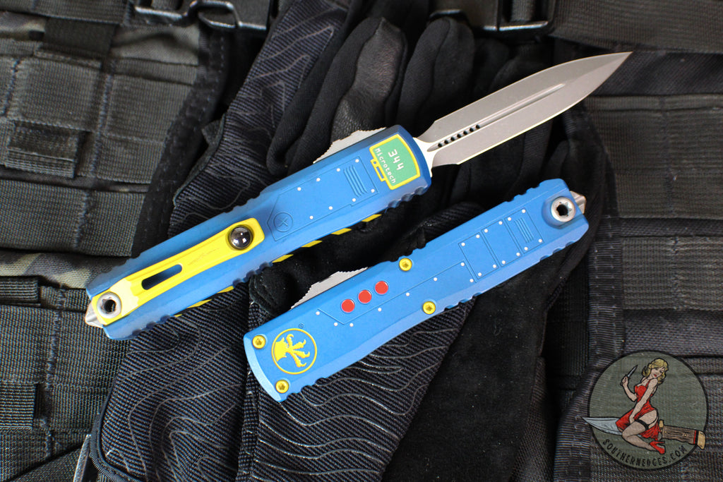 Microtech Fallout Microtech Ultratech ZBP Zero Blade Play OTF Knife- Double Edge- Fallou ...