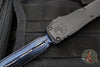 Microtech Ultratech ZBP Zero Blade Play OTF Knife- Double Edge- Black Handle- Baker Forge Blued Icestorm Damascus Blade 1122-16 MS2