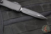 Microtech Ultratech ZBP Zero Blade Play OTF Knife- Double Edge- Tactical- Black Handle- Black Plain Edge Blade 1122-1 T